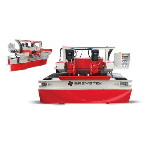 Machine de découpe à deux têtes - BREVETEK MAKİNE - à lame rotative / pour pierre / à pont