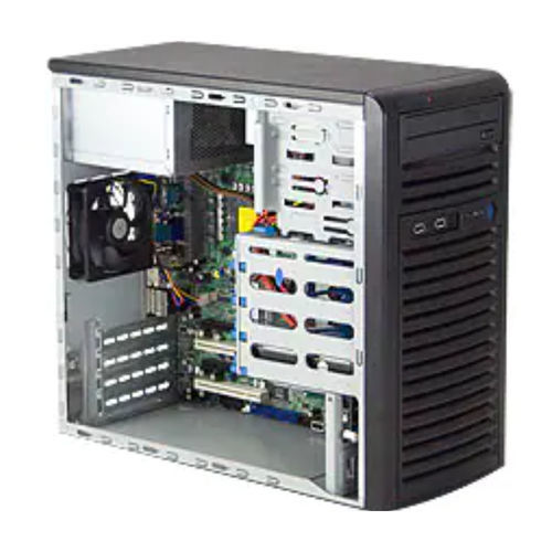 Châssis rackable - 731i-300B - SUPERMICRO - de fond de panier / pour carte mère ATX / à 4 baies de disques