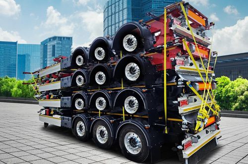 Transporteur à chenilles - RN Auto Industry - à roues / élévateur / pour conteneur