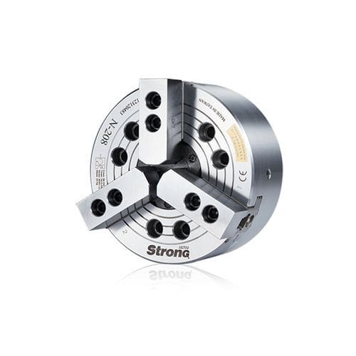 Mandrin automatique - N-200A - DI CHUN IRON WORK CO., LTD. - 3 mors / avec passage au centre