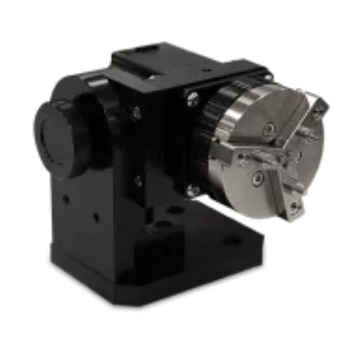 Axe rotatif pour système de marquage laser - D65  - TYKMA Electrox - Industrial Laser Systems - à broches / pour mandrin / compact