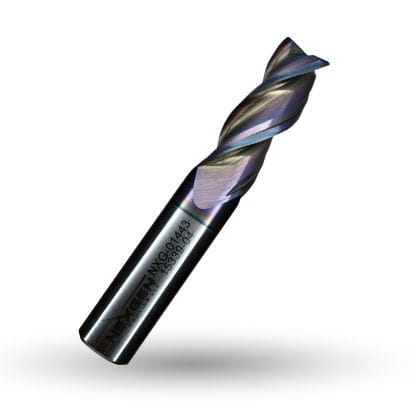 Fraise à 2 dents - 23001 - Nexgen Tooling LLC - en bout / carbure monobloc / de finition