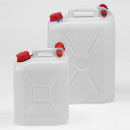 Jerrycan en plastique - Enne Plastica Group Srl - en HDPE / rectangulaire / avec poignée