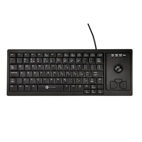 Clavier de bureau - KPL-U20130 - GETT Asia Ltd. - à interrupteurs à ciseaux / 83 touches / avec trackball