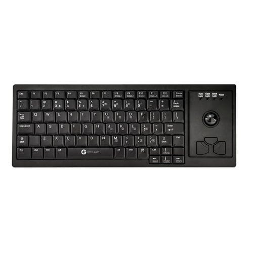 Clavier de bureau - KPL-G20130 - GETT Asia Ltd. - à interrupteurs à ciseaux / 83 touches / avec trackball