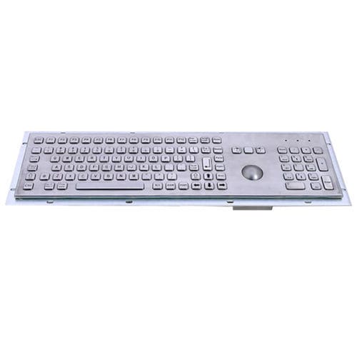 Clavier de bureau - GA-100R1-TB-USB-US - GETT Asia Ltd. - à touches mécaniques / 100 touches / avec trackball