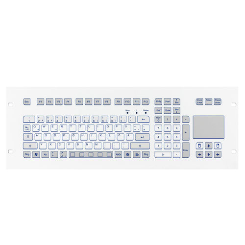 Clavier rackable - KS18337 - GETT Asia Ltd. - à membrane / 105 touches / avec pavé tactile