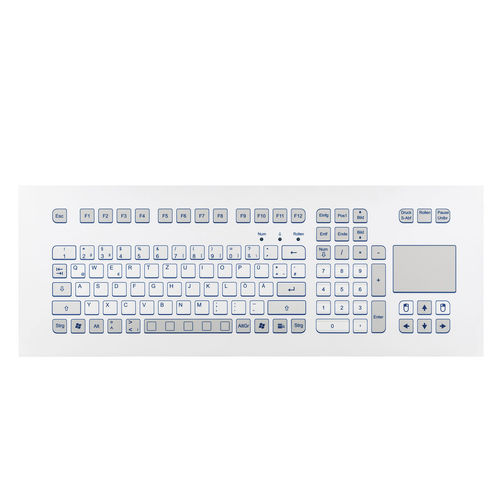 Clavier rackable - KS18285 - GETT Asia Ltd. - à membrane / 105 touches / avec pavé tactile