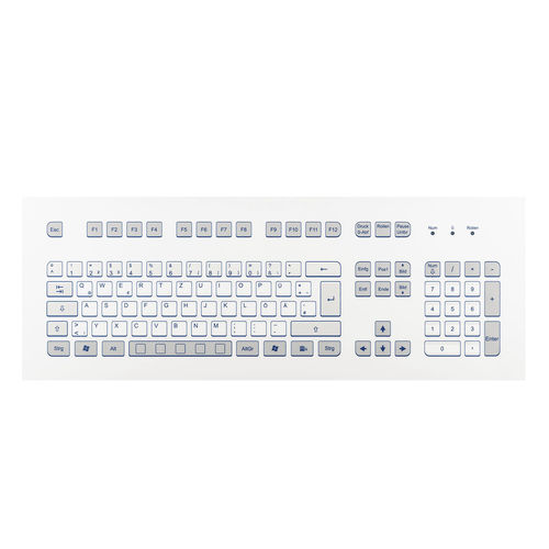 Clavier rackable - KS18273 - GETT Asia Ltd. - à membrane / 105 touches / industriel