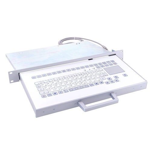 Clavier monté sur rack-tiroir - KS18349 - GETT Asia Ltd. - à membrane / 88 touches / avec pavé tactile
