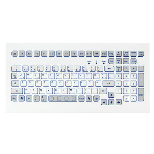 Clavier rackable - KS18289 - GETT Asia Ltd. - à membrane / 104 touches / industriel