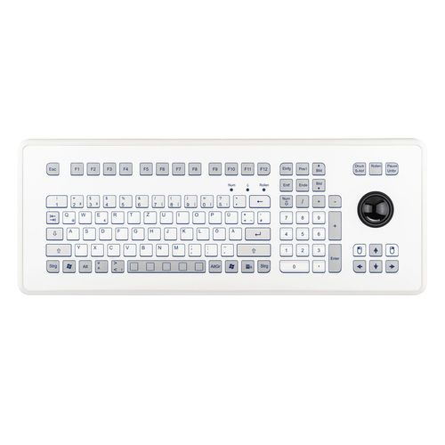 Clavier de bureau - KS18237 - GETT Asia Ltd. - à membrane / 105 touches / avec trackball