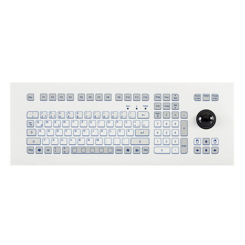 Clavier rackable - KS18277 - GETT Asia Ltd. - à membrane / 105 touches / avec trackball