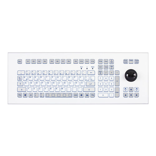 Clavier rackable - KS18368 - GETT Asia Ltd. - à membrane / 105 touches / avec trackball