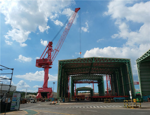 Grue à fléchette - Xinxiang MAGICART Cranes Co., Ltd - fixe / portuaire / pour chantier naval