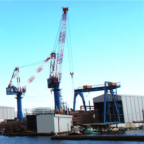 Grue pour chantier naval - Xinxiang MAGICART Cranes Co., Ltd - fixe / à flèche relevable / portuaire