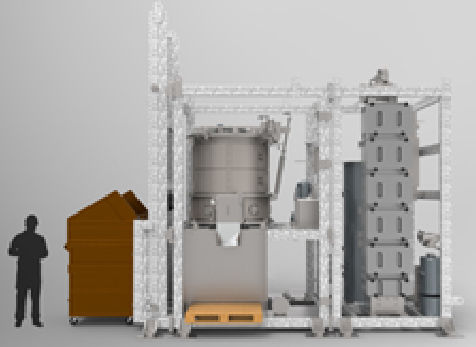 Broyeur déchiqueteur de déchets compact - MO5000 - OMPECO SRL - pour applications industrielles