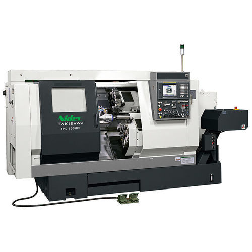 Tour CNC - TPS-5000HⅡ - TAKISAWA - horizontal / 4 axes / à double tourelle