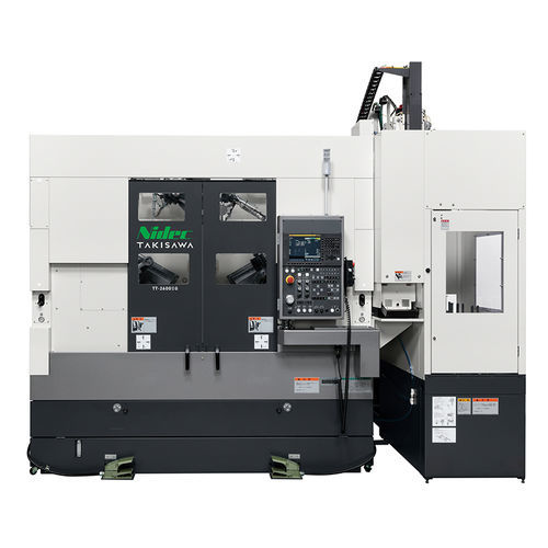 Tour CNC - TT-2600Ⅱ series - TAKISAWA - horizontal / 2 axes / à deux broches