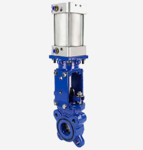 Vanne à guillotine - D040-06711 - SIMPLE VALVE, S.L. - à commande pneumatique / de réglage / d'arrêt