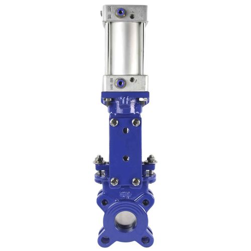 Vanne à guillotine - D040-03108 - SIMPLE VALVE, S.L. - à commande pneumatique / d'arrêt / pour eaux usées