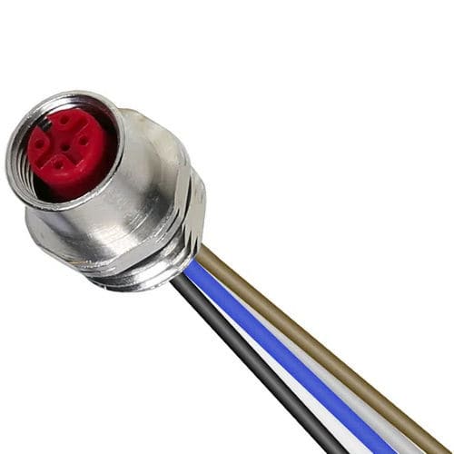 Connecteur d'alimentation électrique - RDEF - PONY SRL - rond / à insérer / M12