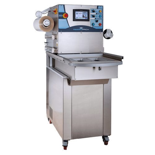 Thermoscelleuse de barquette rotative - RPS 430RT - RECANVIS I SERVEIS 3.0 SL - semi-automatique / pour l'industrie agroalimentaire / avec MAP