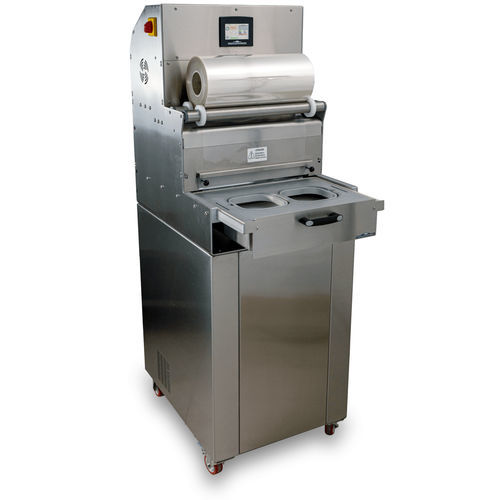 Thermoscelleuse de barquette linéaire - RP-RC430V - RECANVIS I SERVEIS 3.0 SL - semi-automatique / pour l'industrie agroalimentaire / avec MAP