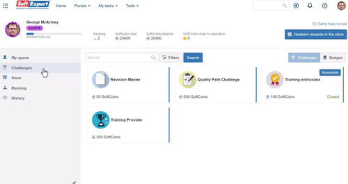 Logiciel de développement - Gamification - SoftExpert - de formation
