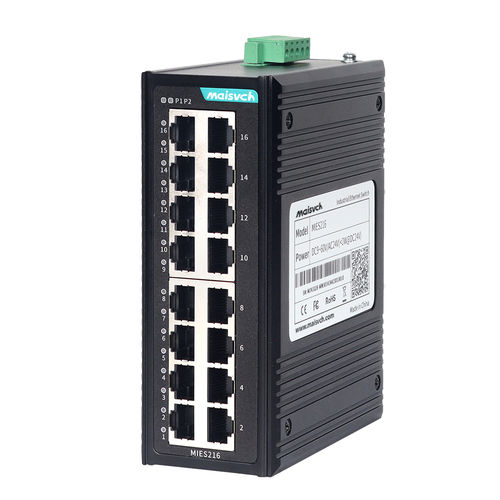 Commutateur Ethernet non administrable - MIES216 - Maisvch - 16 ports / 10/100BaseT(X) / de niveau 2
