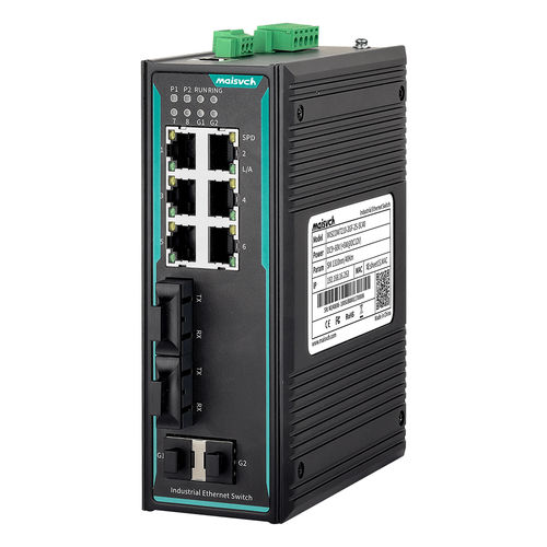 Commutateur Ethernet administrable - MISCOM7210-2GF-2F - Maisvch - 10 ports / 10/100BaseT(X) / de niveau 2