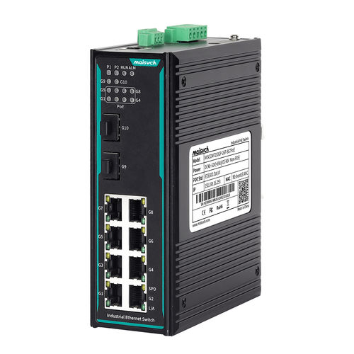 Commutateur Ethernet administrable - MISCOM7210GP-2GF-8GTPOE - Maisvch - 10 ports / de niveau 2 / gigabit