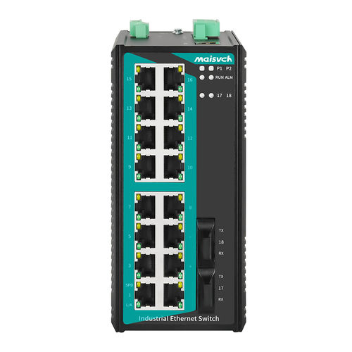 Commutateur Ethernet administrable - MISCOM6218-2F series - Maisvch - 18 ports / 10/100BaseT(X) / de niveau 2