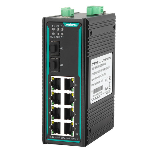 Commutateur Ethernet administrable - MISCOM7210-2GF - Maisvch - 10 ports / 10/100BaseT(X) / de niveau 2