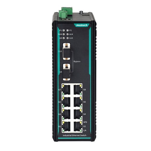 Commutateur Ethernet administrable - MISCOM7210GBP-2GTS-8GT - Maisvch - 10 ports / de niveau 2 / gigabit