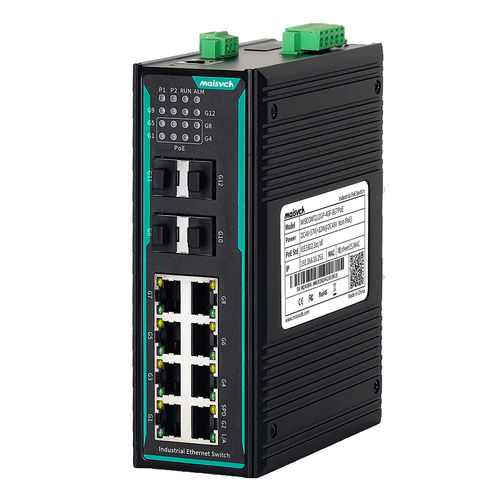 Commutateur Ethernet administrable - MISCOM7212GP-4GF-8GTPOE - Maisvch - 8 ports / de niveau 2 / gigabit