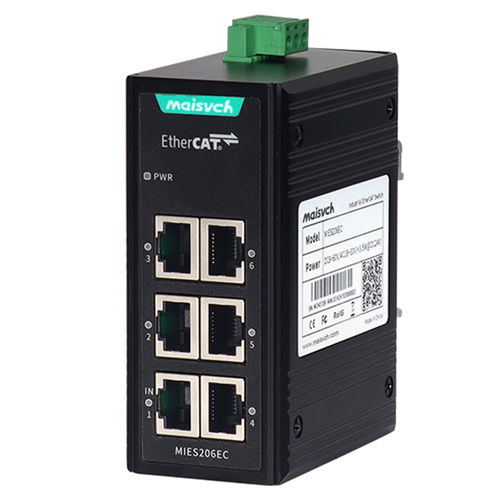 Commutateur Ethernet non administrable - MIES206EC - Maisvch - 6 ports / de niveau 2 / sur rail DIN
