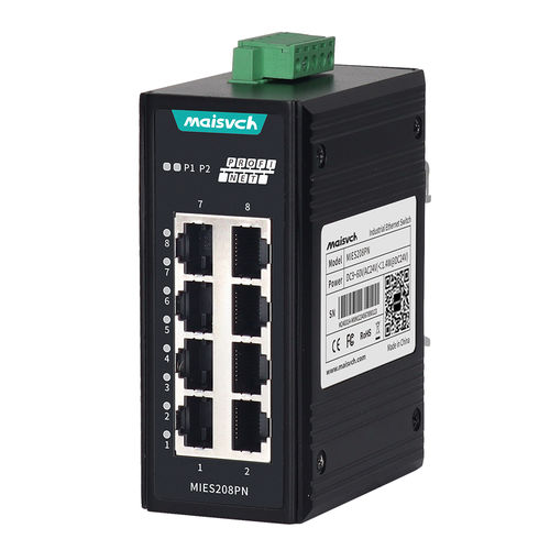 Commutateur Ethernet non administrable - MIES208PN  - Maisvch - 8 ports / de niveau 2 / ProfiNet