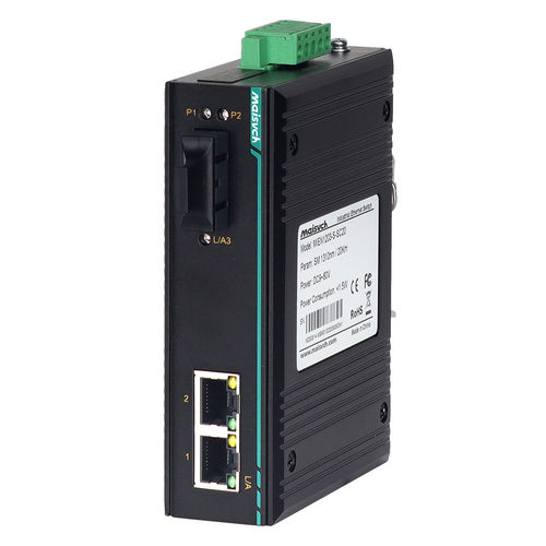 Convertisseur média - MIEN1203-F - Maisvch - Ethernet vers fibre optique / sur rail DIN