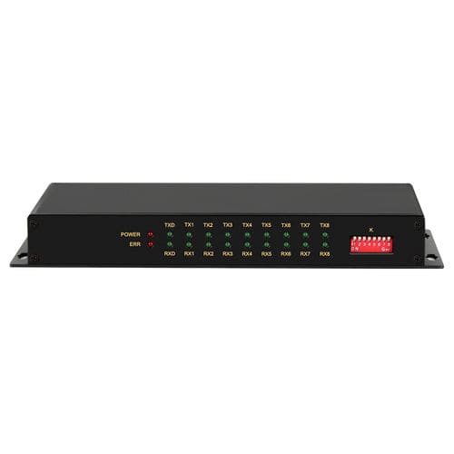 Convertisseur média - MWF208-F - Maisvch - RS-485 vers fibre optique / 8 ports / escamotable