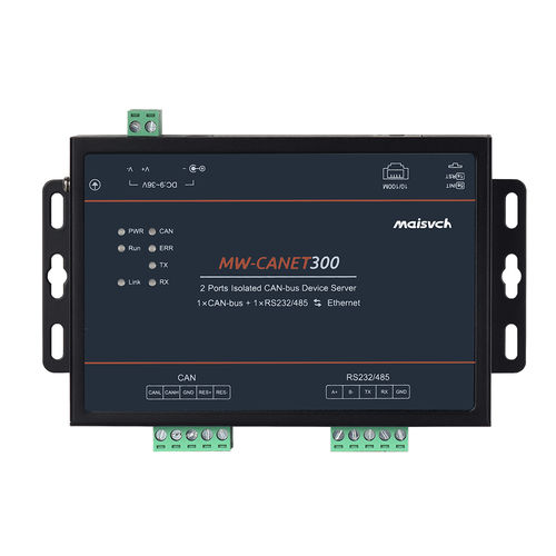 Convertisseur de protocole - MW-CANET300 - Maisvch - RS-232 / RS-485 / bus CAN vers Ethernet