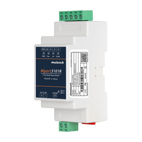 Serveur de périphérique RS-485 - Mport3101R - Maisvch - Modbus RTU / RS232 / Modbus TCP