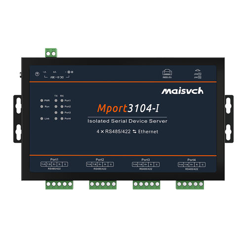 Serveur de périphérique Modbus RTU - Mport3104-I - Maisvch - RS422/RS485 / Modbus TCP / RJ45