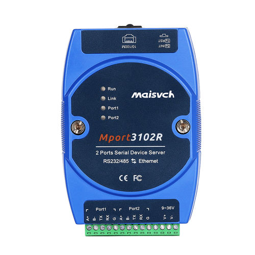 Serveur de périphérique RS-232 - Mport3102R - Maisvch - Modbus RTU / RS-422 / Modbus TCP