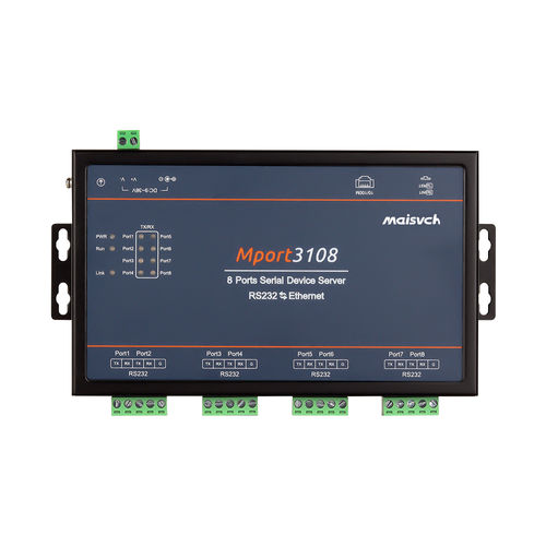 Serveur de périphérique RS232 - Mport3108-232 - Maisvch - Modbus TCP / Ethernet / RJ45