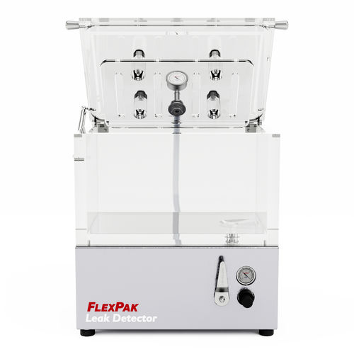 Testeur d'étanchéité pour emballage - FP181210 - FlexPak Leak Detectors Inc. - à chambre sous vide / haute pression / électropneumatique