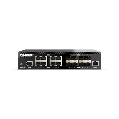 Commutateur Ethernet administrable - QSW-M3216R-8S8T - QNAP - 16 ports / de niveau 2 / 2.5 GbE