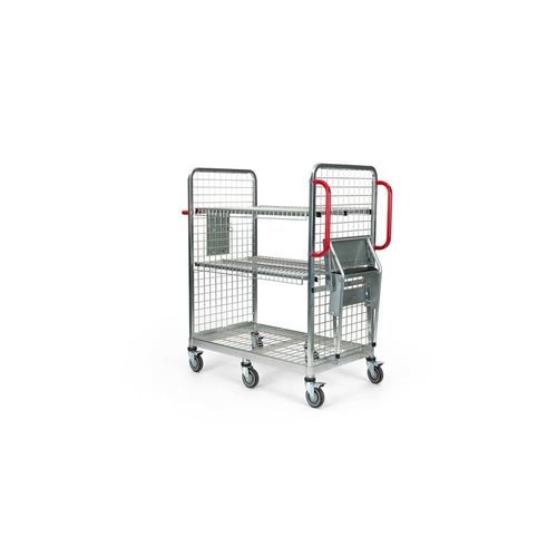 Chariot de transport - R20125 - Carttec - en acier inoxydable / 3 niveaux / polyvalent