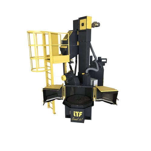 Grenailleuse à 2 turbines - GTR series - ITF - à table tournante / pour produits en vrac / pour métal
