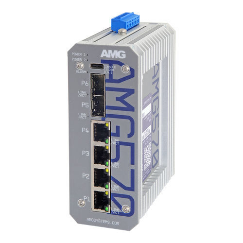 Commutateur Ethernet administrable - AMG570-4G-2S - AMG Systems - 6 ports / Gigabit Ethernet / de niveau 3